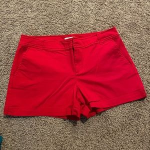 Red New York and company shorts
